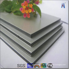 4mm 0.5mm PVDF Revestimiento Shinning Aluminio de Plata Panel Compuesto